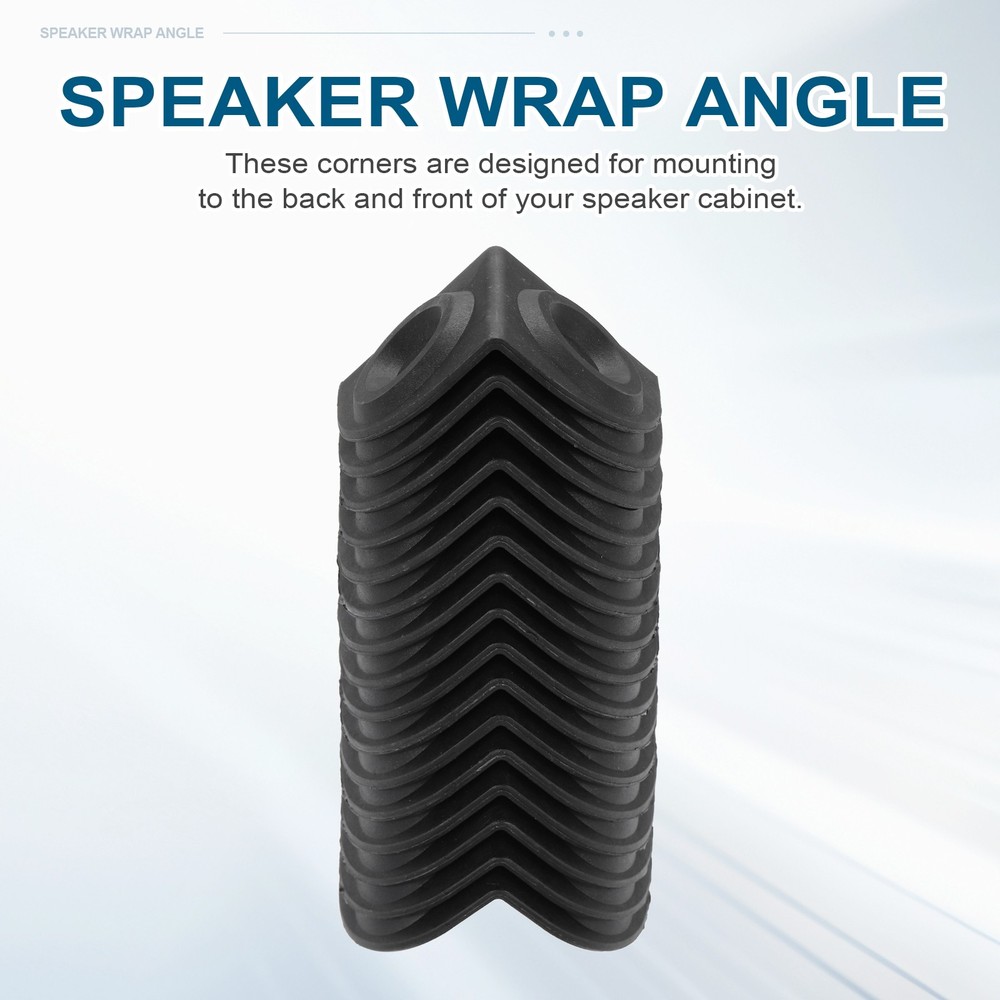 16 Pcs Speaker Cabinet Corners Protector 55x55x55mm Plastic Guard Wrap Angle
