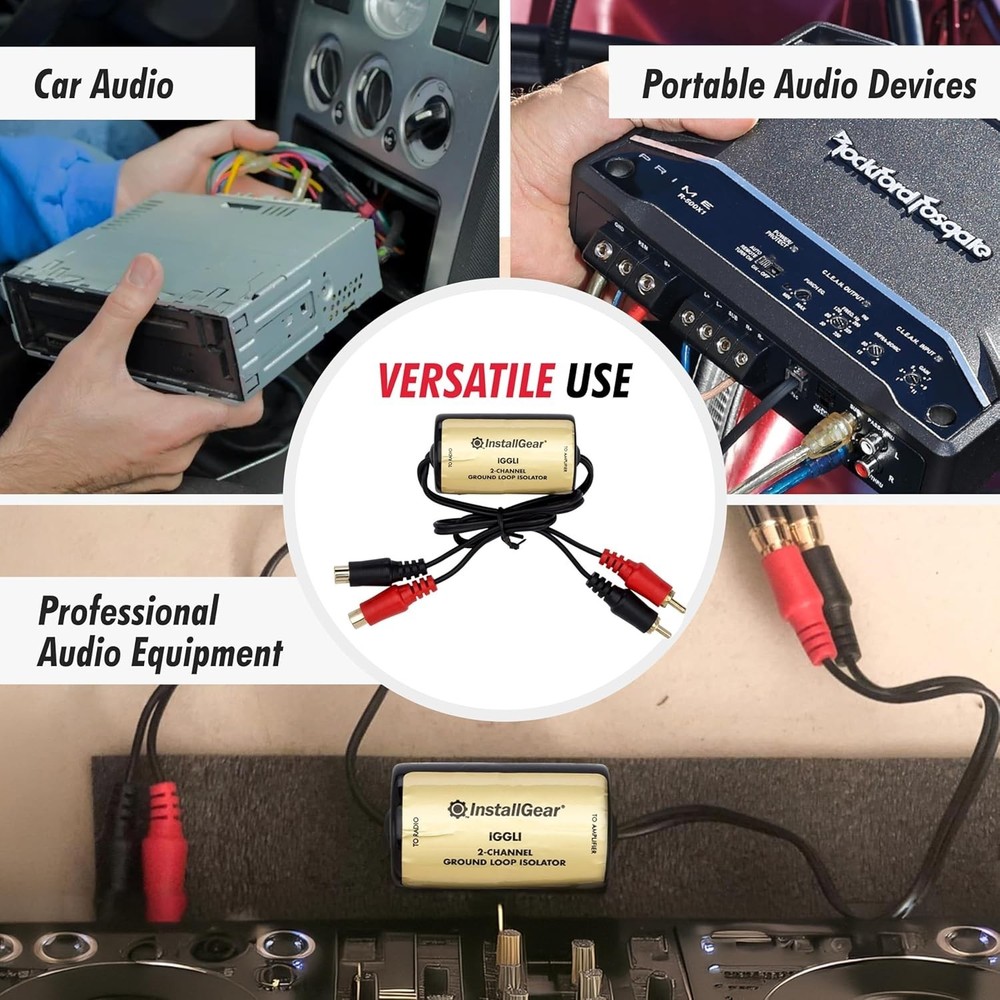 Car Audio Ground Loop Isolator - Effective Noise Filter & Simple Installation