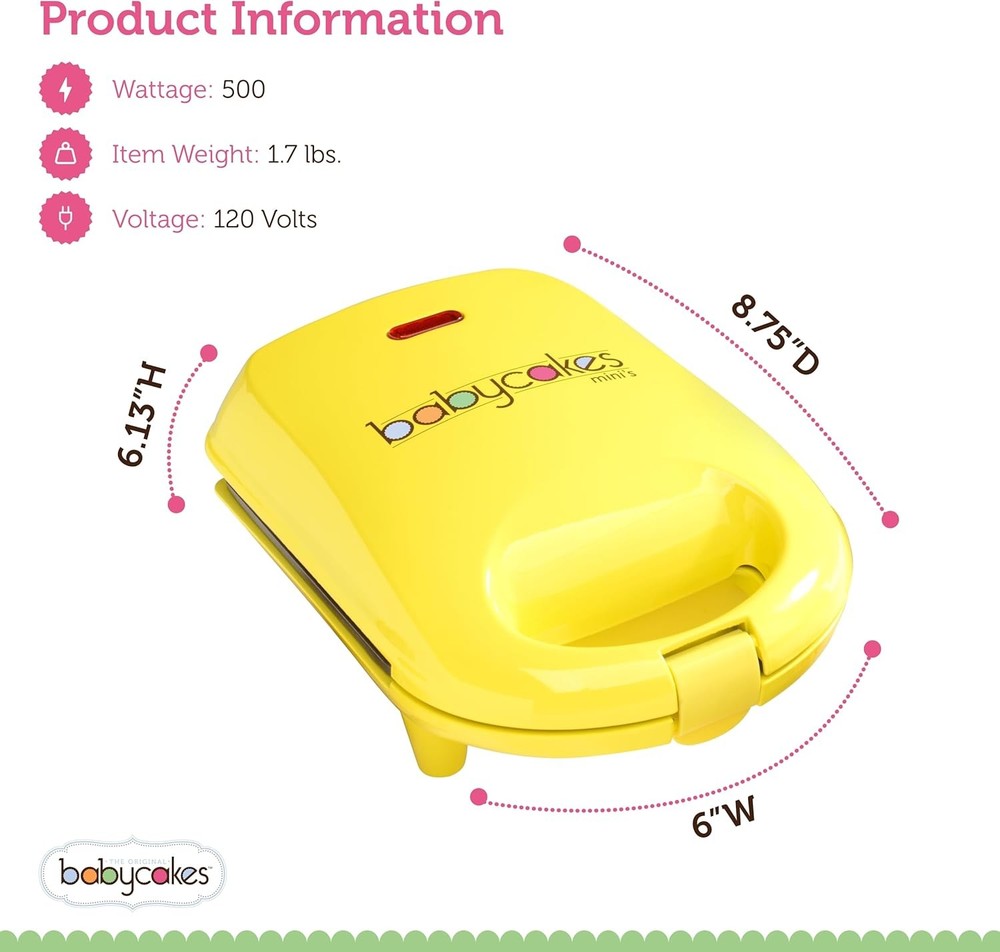 Babycakes Donut Maker, Mini