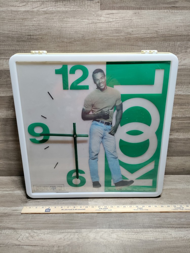 RARE Vintage 1994 KOOL Light Up Clock Advertisement 23 X 23 READ DESCRIPTION