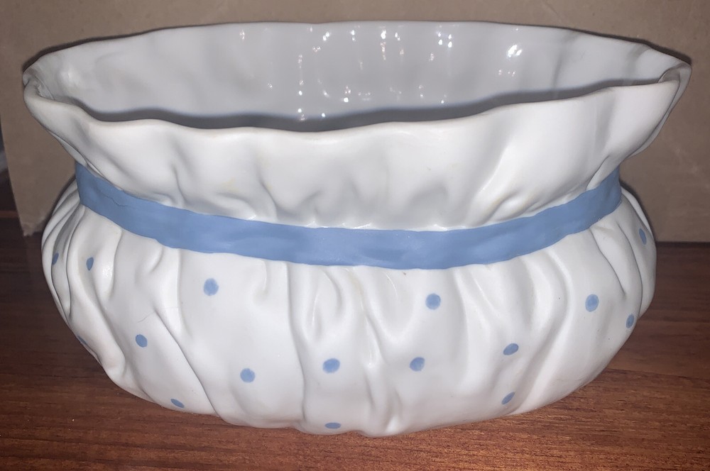 FTD 1991 Especially For You Ceramic Ribbon Bowl Planter