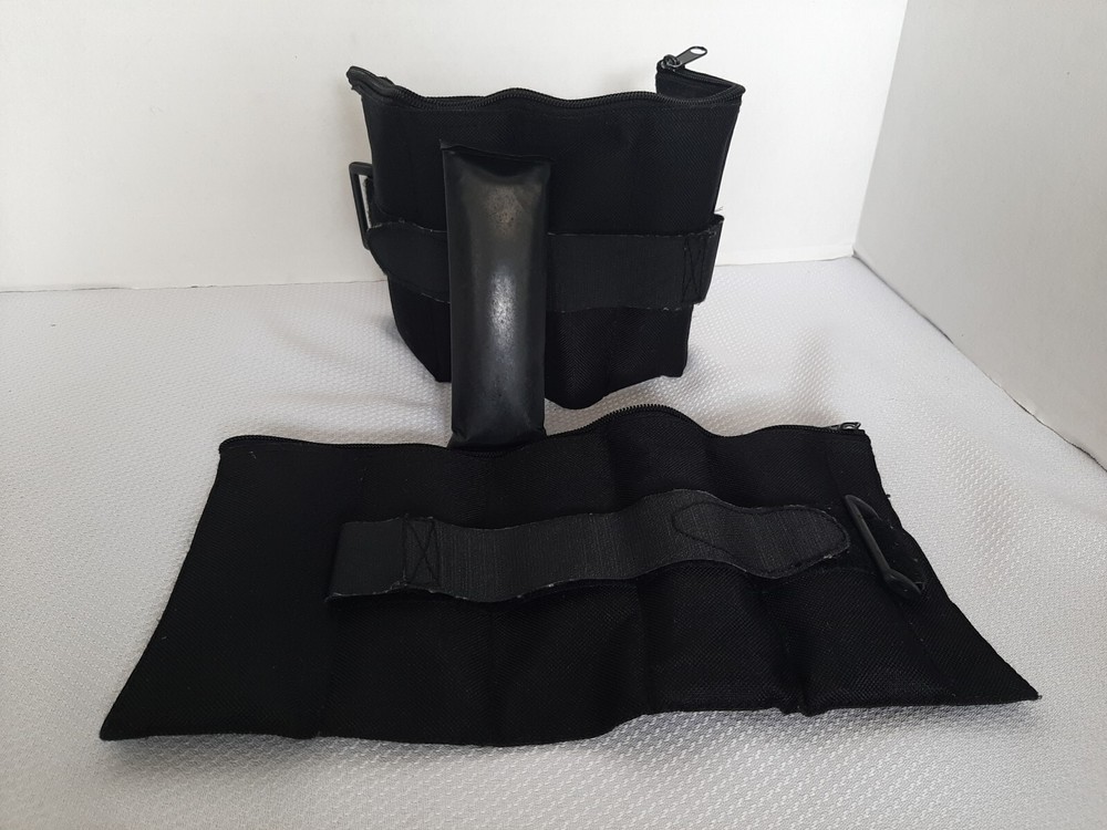 Vintage Black Ankle Wrist Weights 2 lb Each Pre-owned