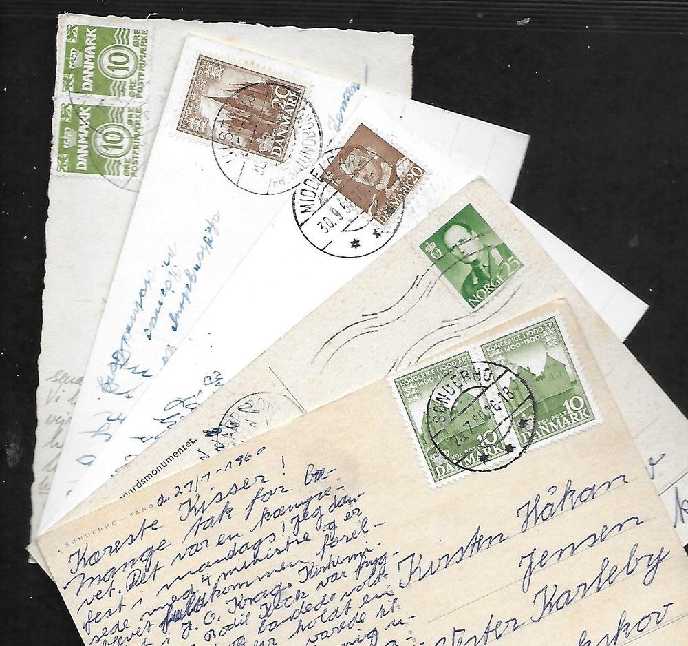 Denmark Tem Older Postcards - as shown kha089