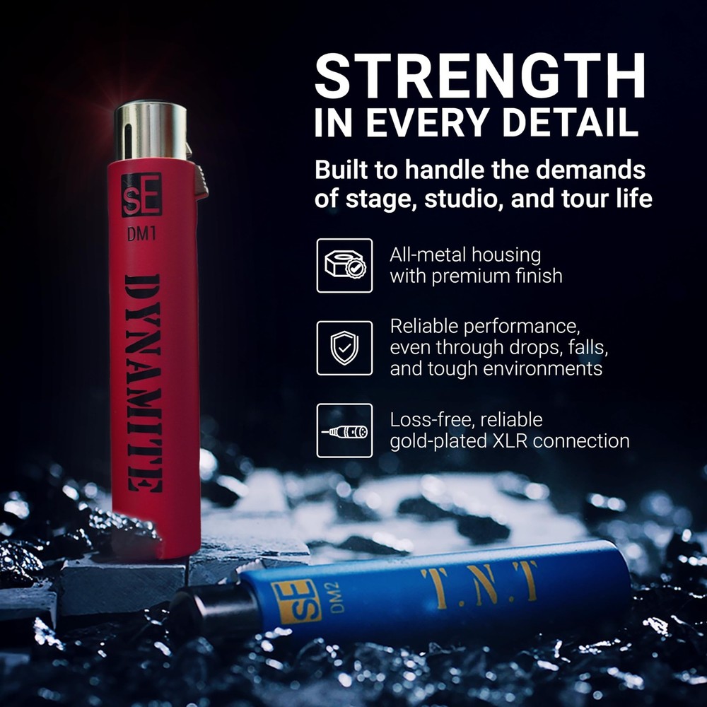 DM1 Dynamite Ultra-Slim Inline Microphone Preamp for Ribbon & Dynamic Microph...