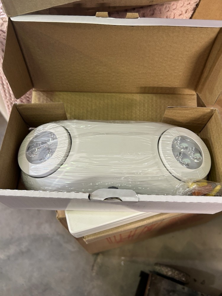 LED Emergency Exit Light with Battery Backup and Adjustable Two-Head