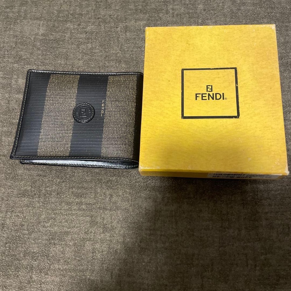 FENDI Two-Fold Wallet Black/Brown