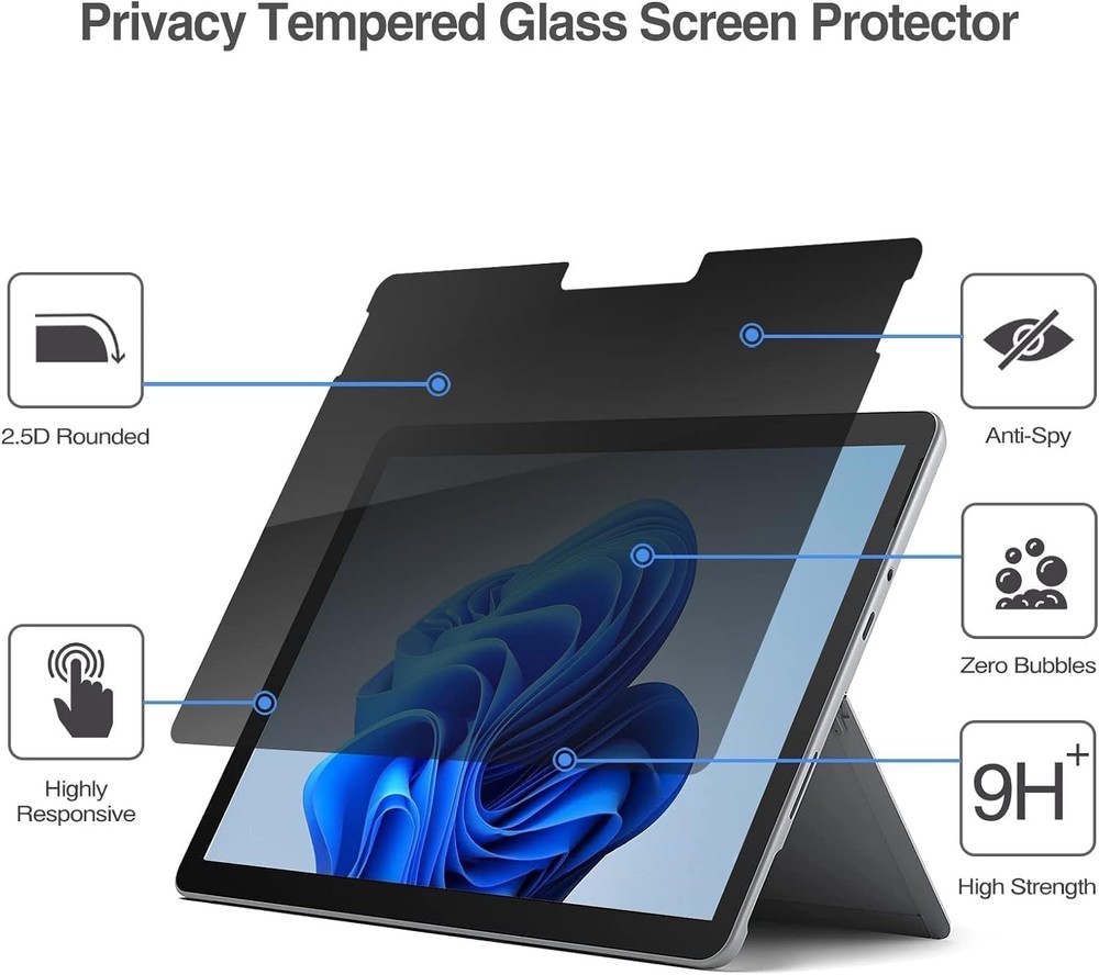 1 Pack Privacy Screen Protector for Samsung Galaxy Tab A11 Plus, Case Friendly