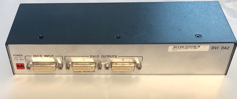 Extron DVI DA2 Two Output DVI Distribution Amplifier Excellent Used Condition