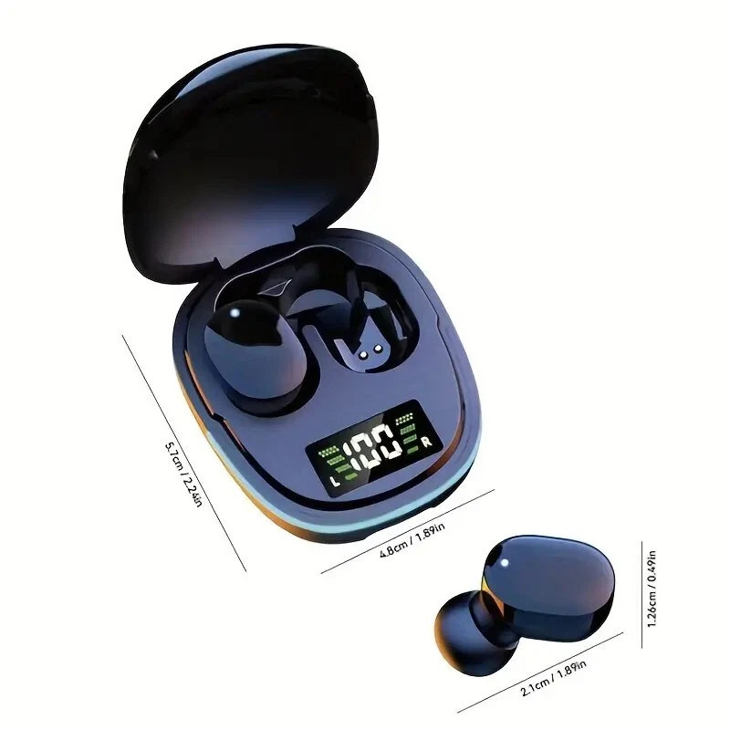 LED Display Bluetooth Earbuds Touch Control TWS Headphones for iOS/Android USA