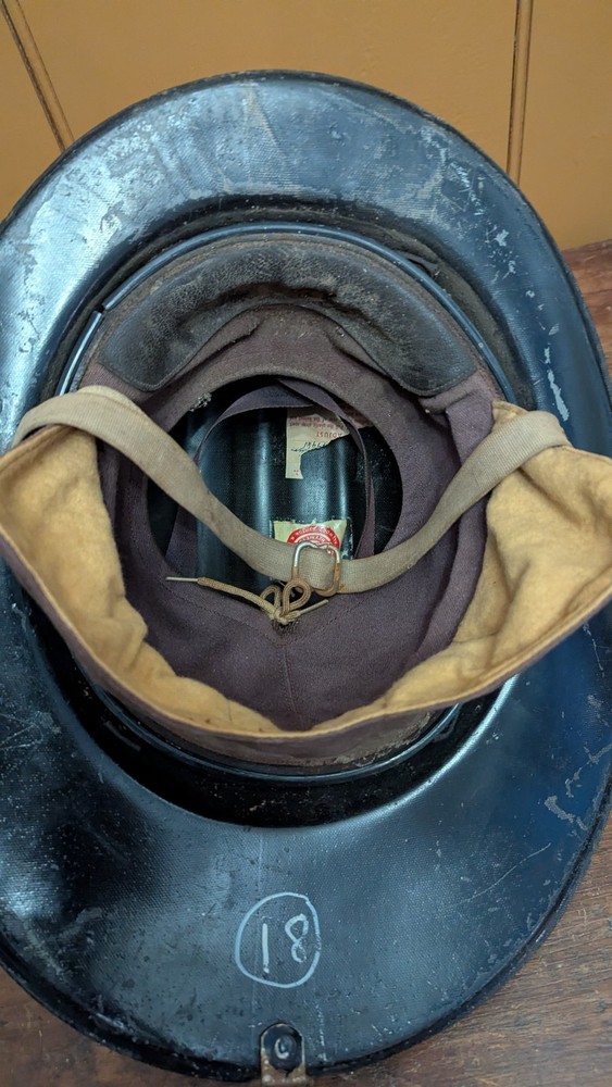 Vtg. Cairns & Bro. Springfield, MA FIRE DEPT #1 Firemans Helmet, Shield & Insert