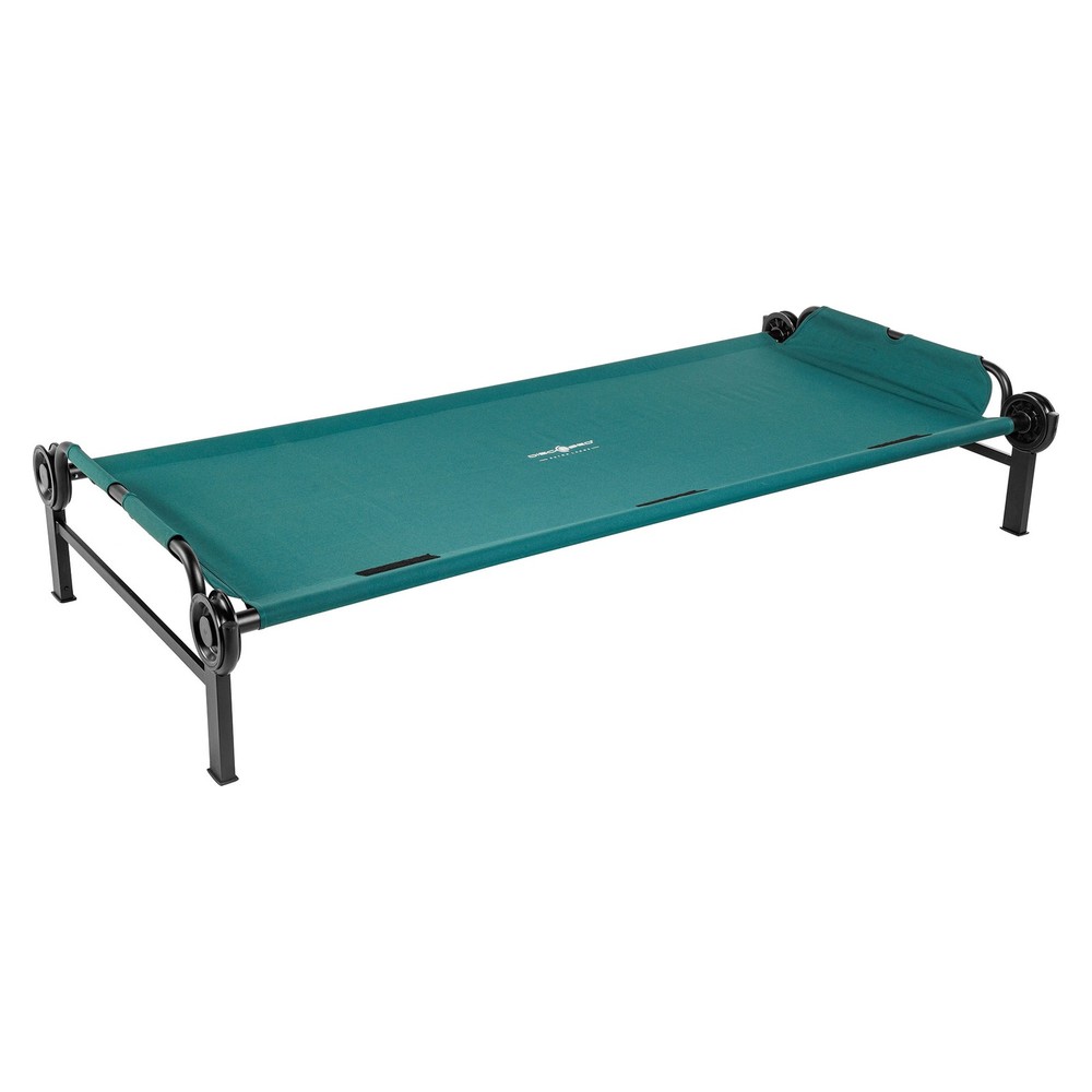 Disc-O-Bed Cot, Portable Sleep Solution for Tents & Cabins, Green, XL (Open Box)