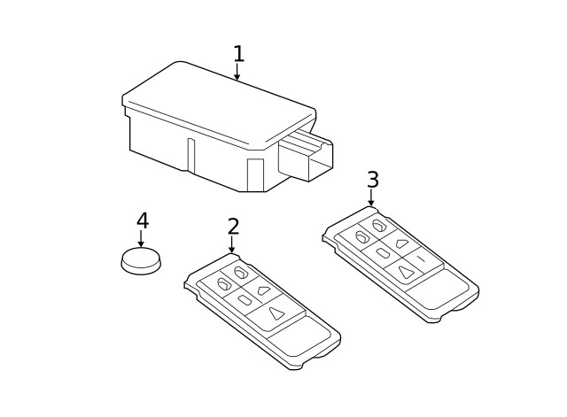 Genuine Volvo Keyless Entry Transmitter Battery 31252292