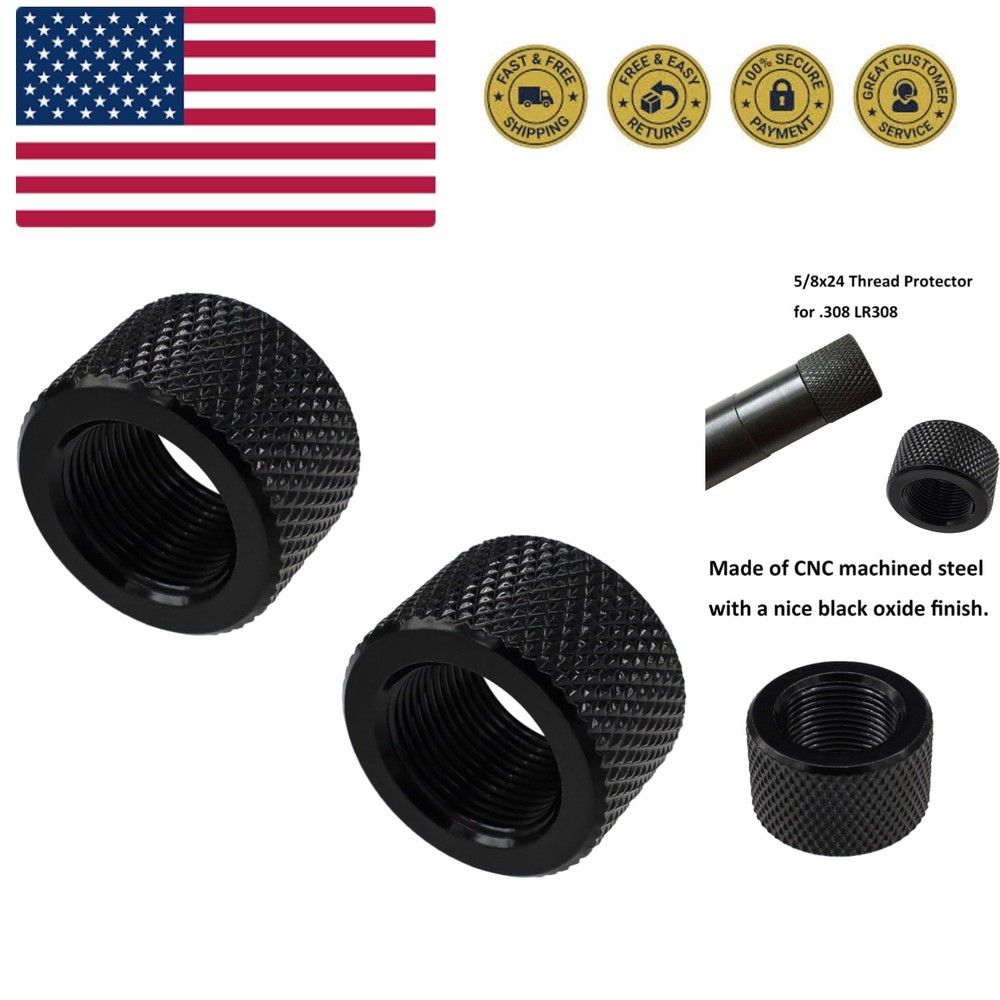 Thread Protector 1/2 x 28 for .22LR .223 & 5.56 2 Pack