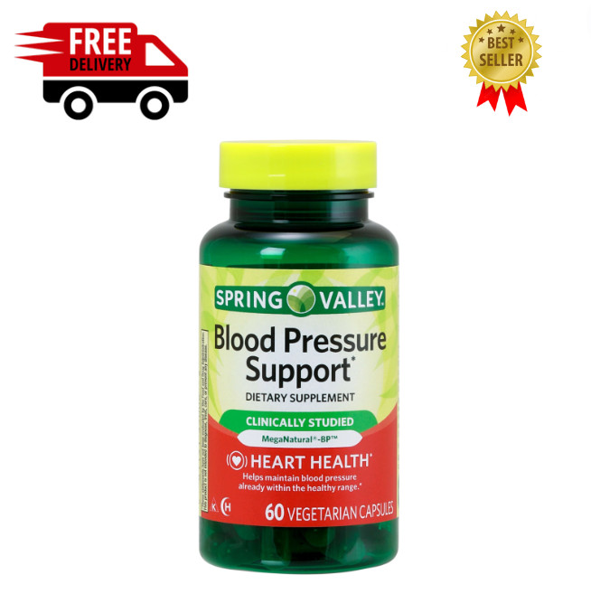 Spring Valley Blood Pressure Support Hearth Health 60 Vegetarian Capsules