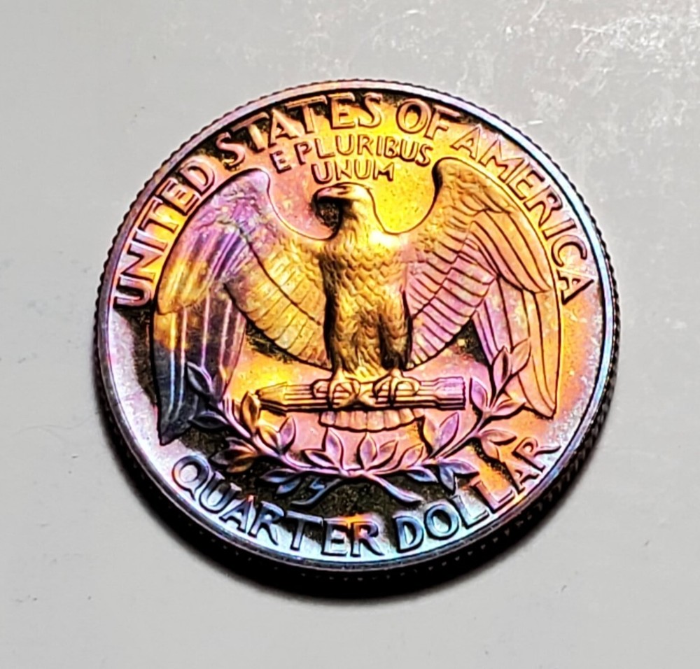 TONED 1991 S WASHINGTON QUARTER PROOF UNC #C7332