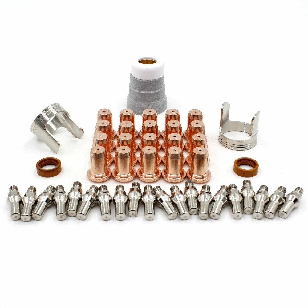 PT60 PT-60 IPT-60 Plasma Cutting Torch Electrode 52582 Tip 51313 Shield 45pc