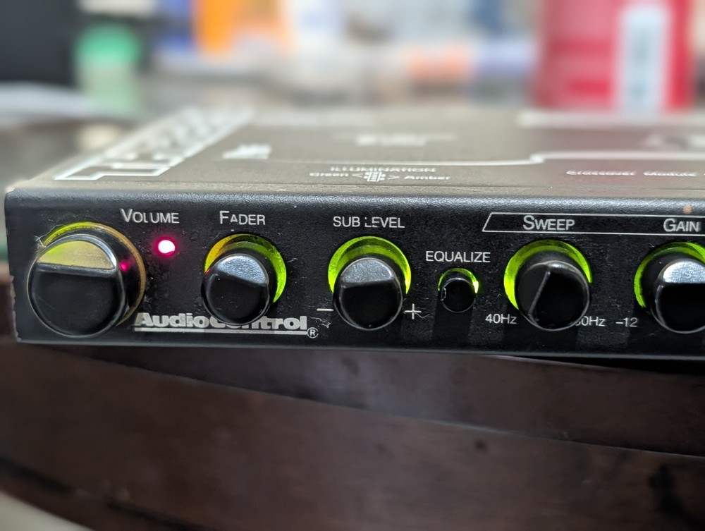 AudioControl THREE.1 In-dash equalizer with 2-way crossover And Line Driver