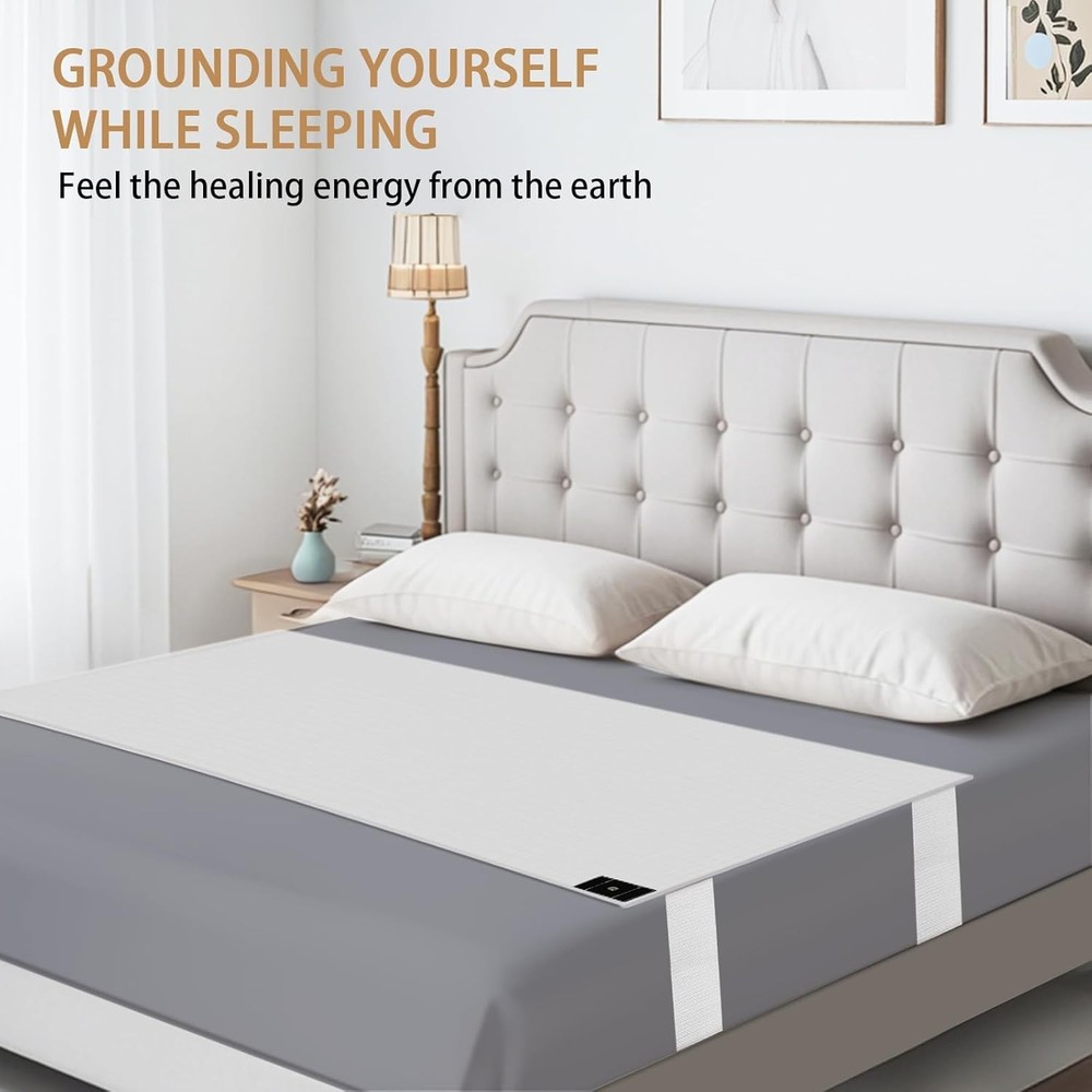 Grounding Sheets for Queen Size Bed, Grounding Bed Sheets with 10% Silver Fib...