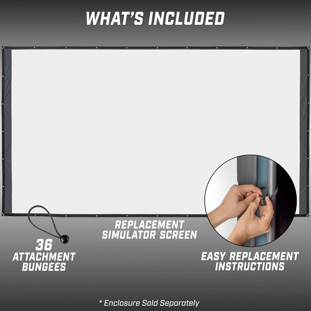 GoSports 14x8 Golf Simulator Enclosure Replacement Screen (Read Description)