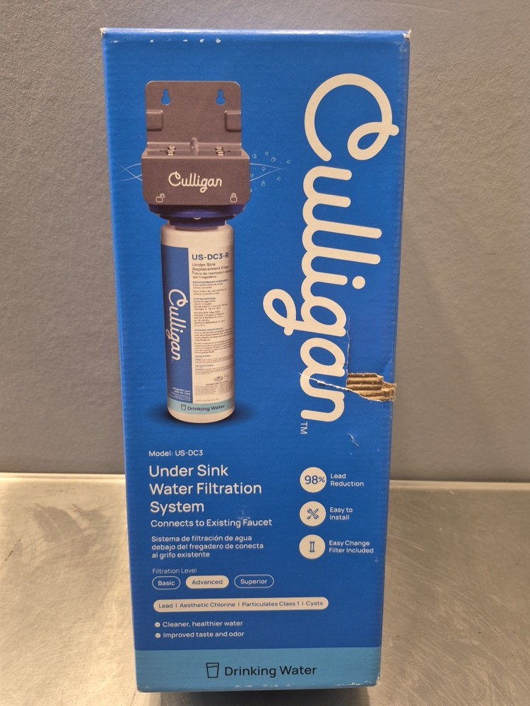 Culligan US-DC3 Direct Connect Under Sink Water Filtration System – NEW open Box