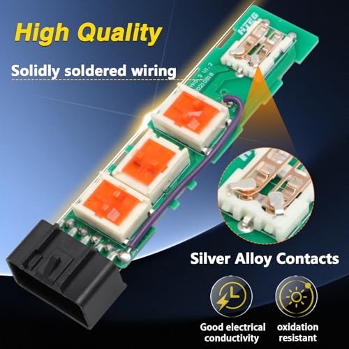 8 Way Front Left Power Seat Adjuster Switch Driver Side Compatible with GMC