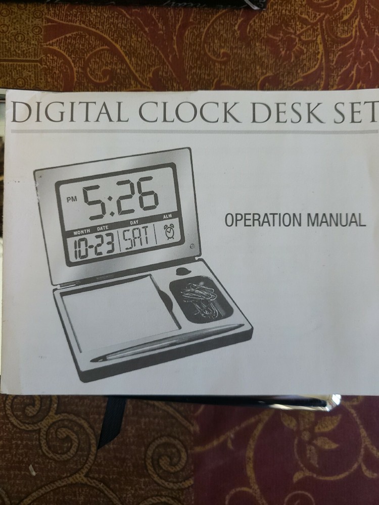 Things Remembered Digital Clock Desk Set