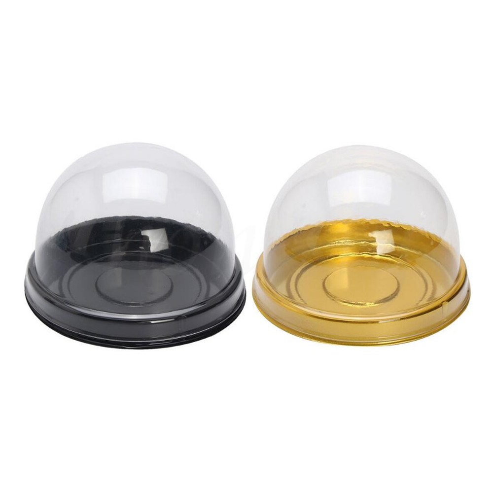 30pcs Clear Plastic Mini Cupcake Boxes Cake Packing Boxes Muffin Pod Dome Box