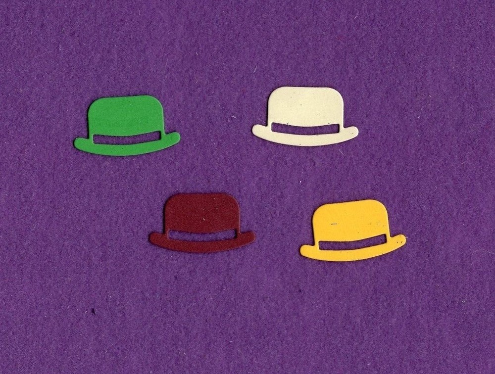 DERBY HAT small die cuts scrapbook cards
