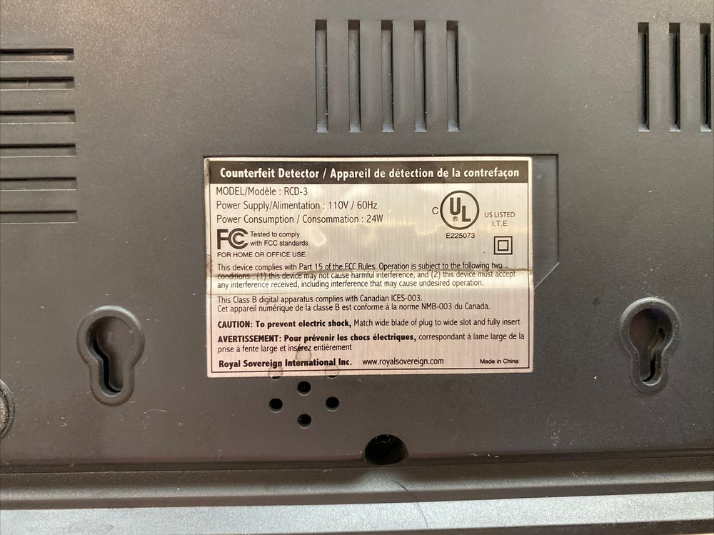 Royal Sovereign RCD-3 Counterfeit Detector TESTED