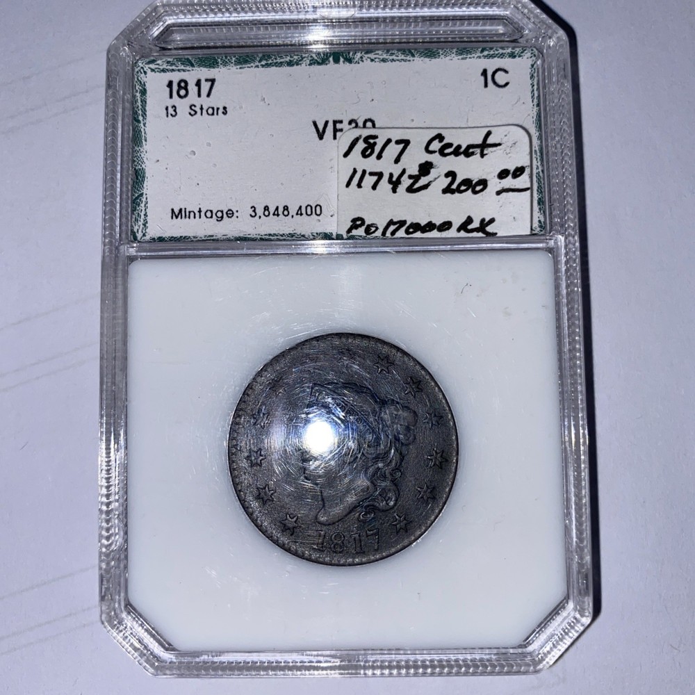 1817 13 Stars 1 Cent