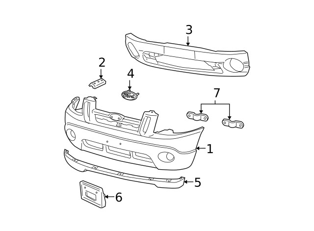 Genuine Ford Valance Panel 1L5Z-19E525-AA