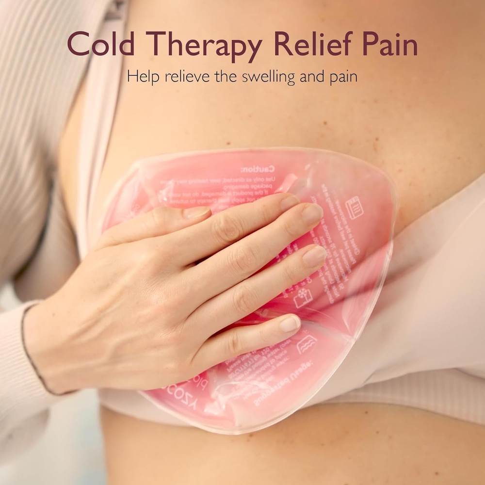 Breastfeeding Essentials: Larger Hot & Cold Packs with Soft Covers, 2 Pack