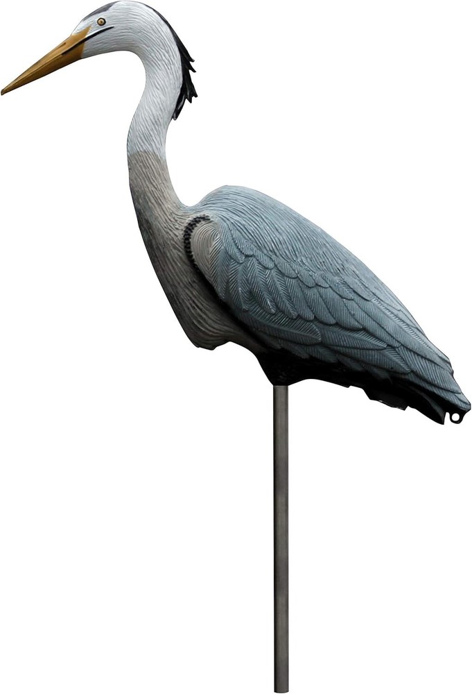 Outdoors Great Blue Heron Decoy, Includes Metal Stake - 1-Pack