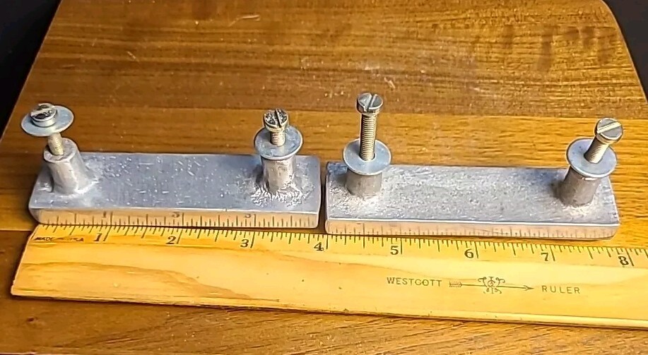 Vtg. Handle Drawer Pull Nickel 4", Your Underware, Socks Set Of 2