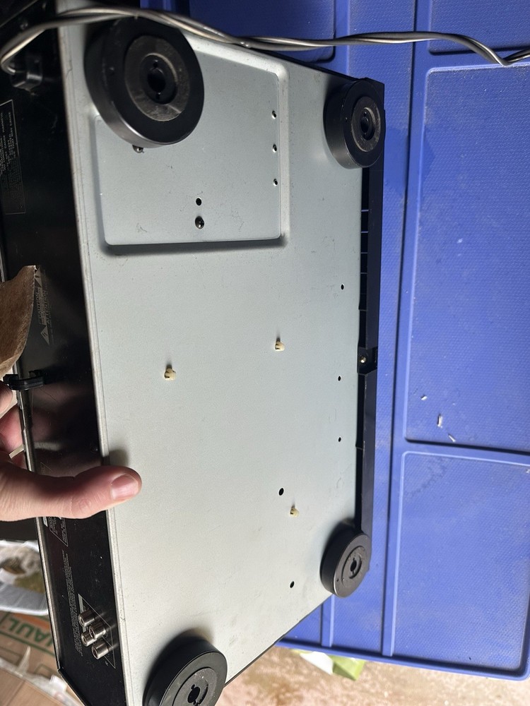 Sony TC-W345 Stereo Dual Double Cassette Deck Powers On (Untested)