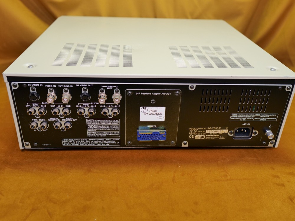 Panasonic AG-7350 Video Cassette Recorder