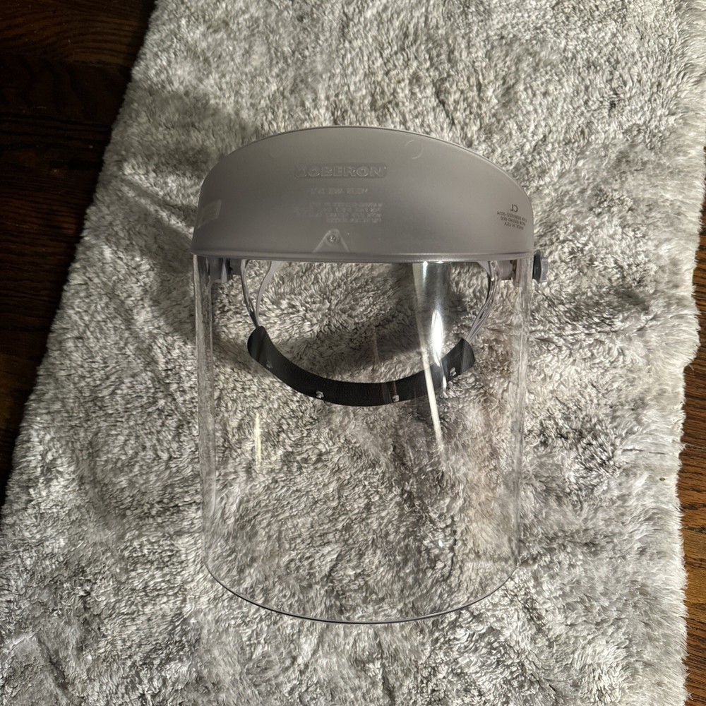 Oberon Polycarbonate Clear Face Shield With Ratchet Headgear