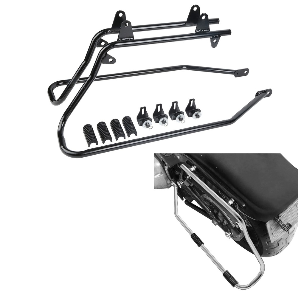 Saddlebag Saddle bag Conversion Brackets Set w/ Hardware For Harley Softail
