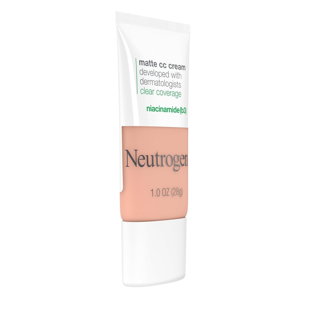 Neutrogena Clear Coverage Flawless Matte CC Cream, Full-Coverage Color Correctin