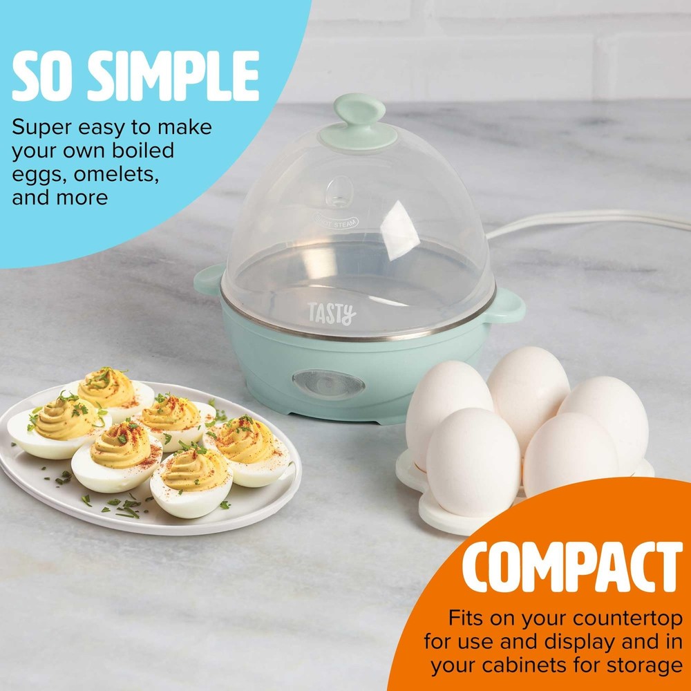 5-Egg Capacity Mini Rapid Egg Cooker for Perfect Hard Boiled Eggs or Omelets