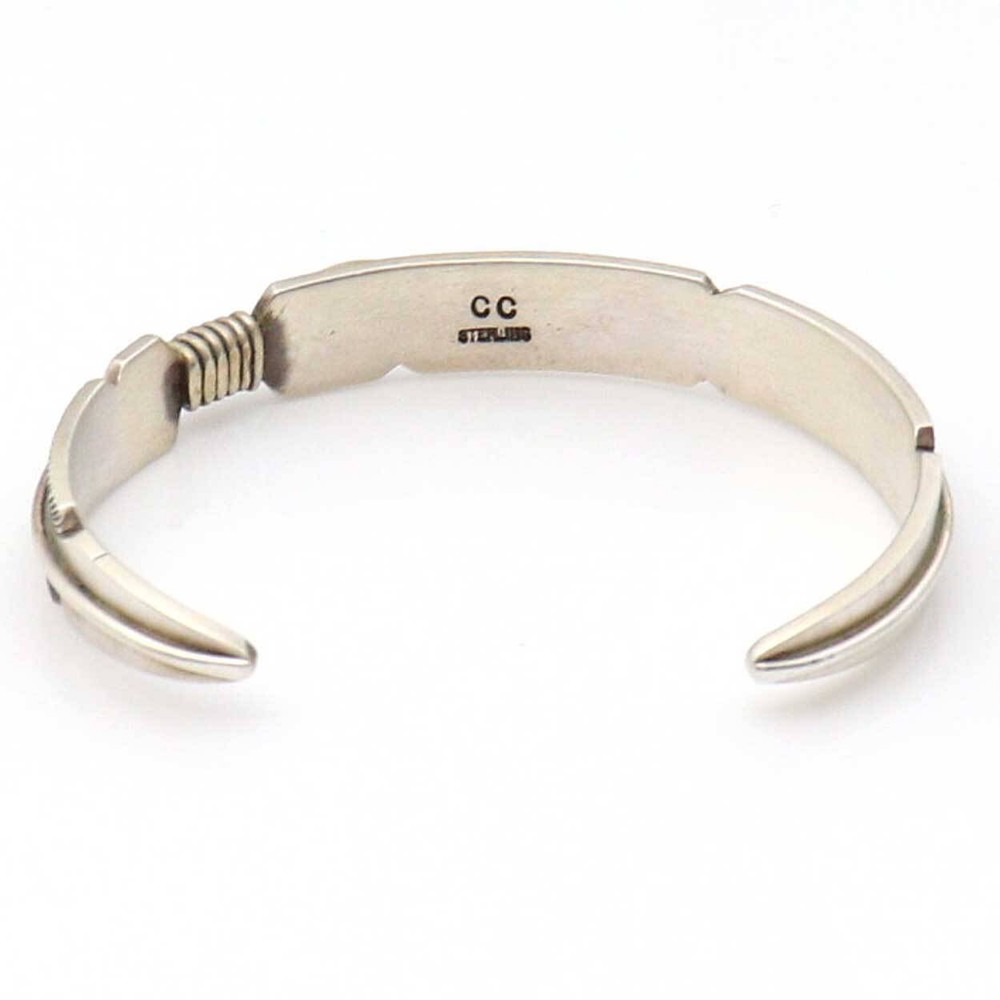 Silver Feather Bracelet by Chris Charley