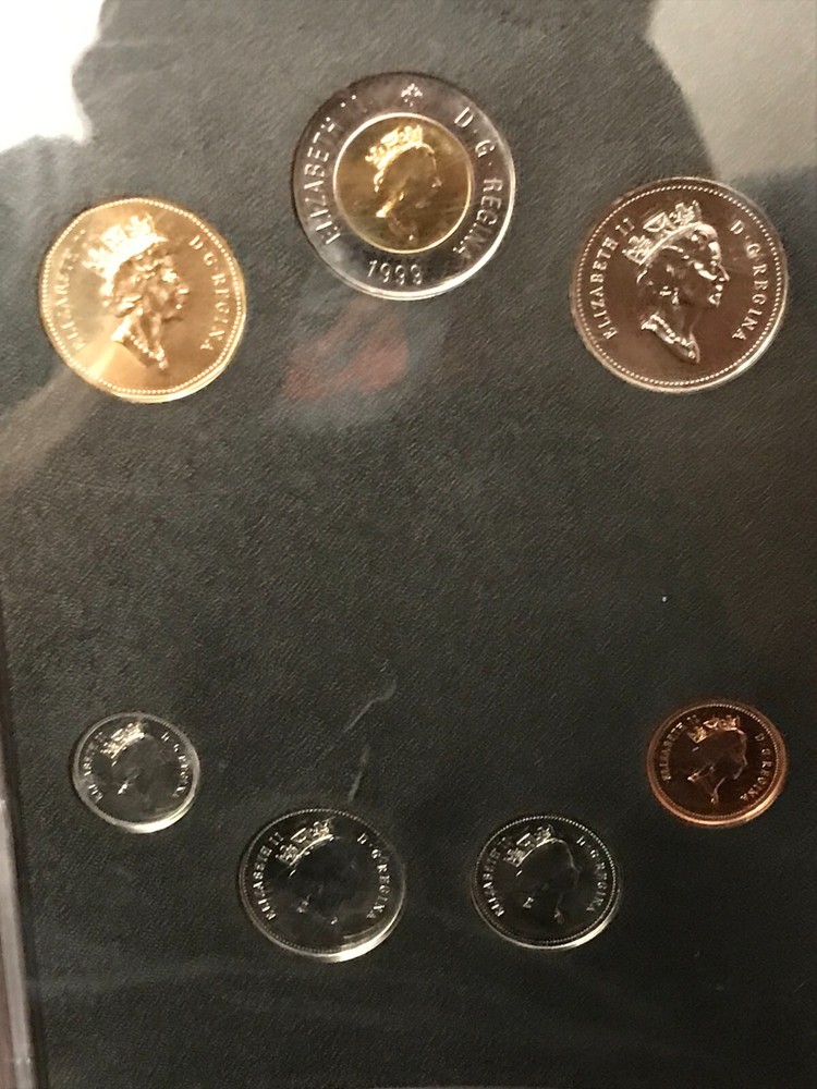 Canada 1999 Tiny Treasures Coins Set BROKEN PLASTIC HOLDERS