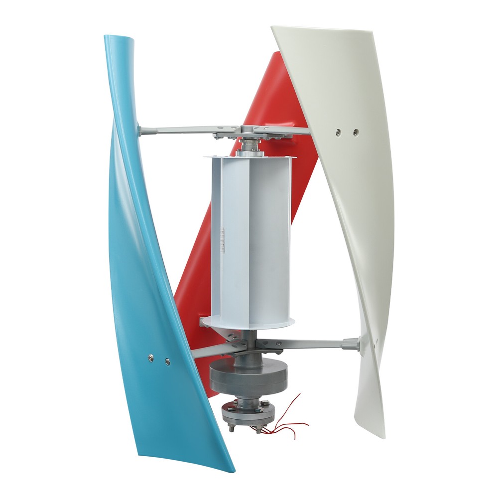 100W 24V Vertical Wind Turbine Generator Helix Wind Generator With Controller