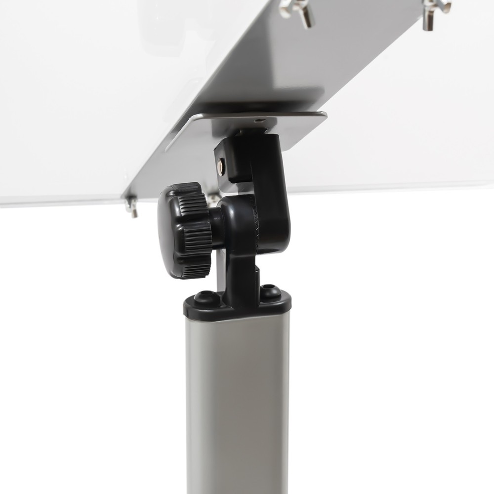 30-90° Adjustable Hostess Stand, Single-post Lectern, Acrylic Speaking Podium