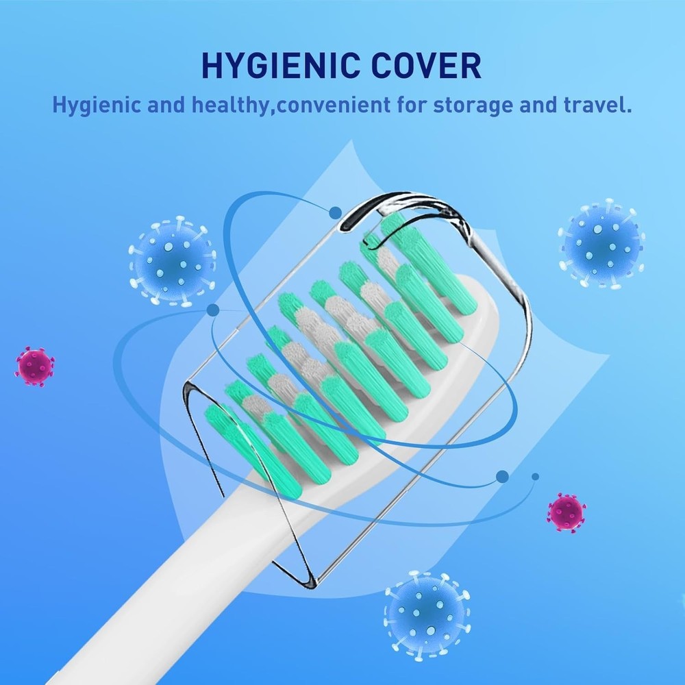 6 Pack Philips Sonicare Replacement Toothbrush Heads for e-Series - White