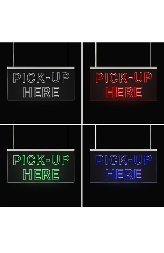 BIECHIC Lighted LED Pick-up Here Color Changing Bright Glowing Light