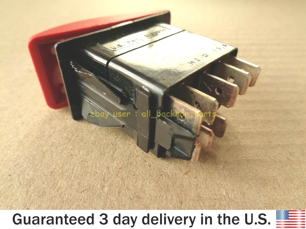 JCB BACKHOE - PANEL SWITCH, 12V HAZARD (PART NO. 701/60005)