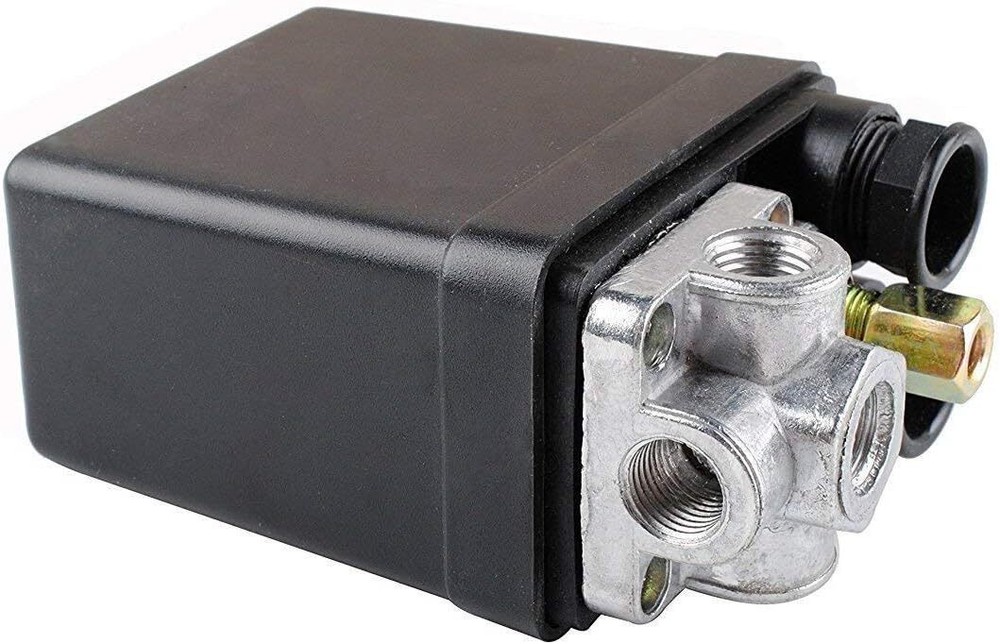 Black Air Compressor Switch Control Auto On Off Easy Install 240V 16A 90 120 Psi