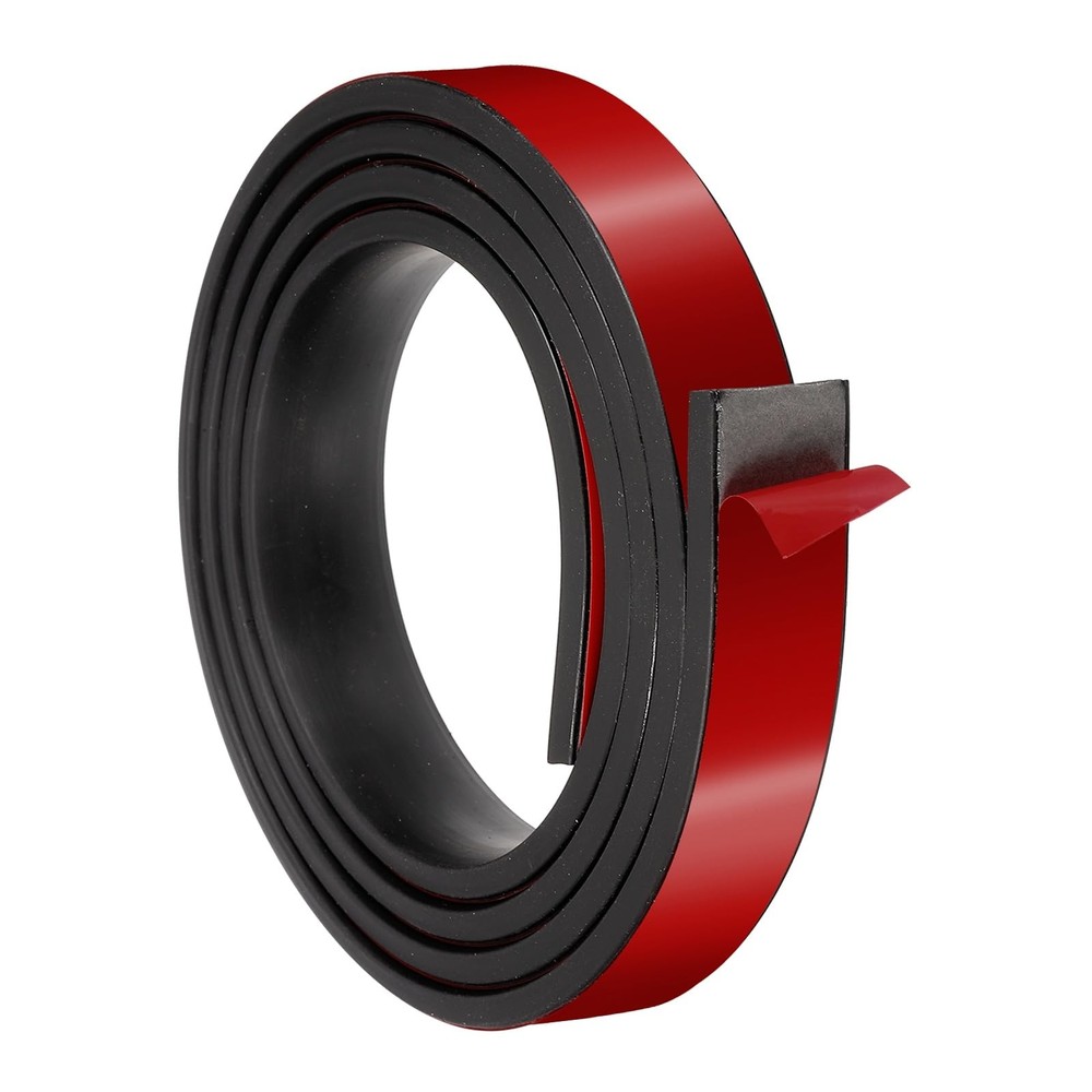 Neoprene Rubber Strips 1" Wide x 1/4" Thick x 5' Long, Self Adhesive Solid Ru...
