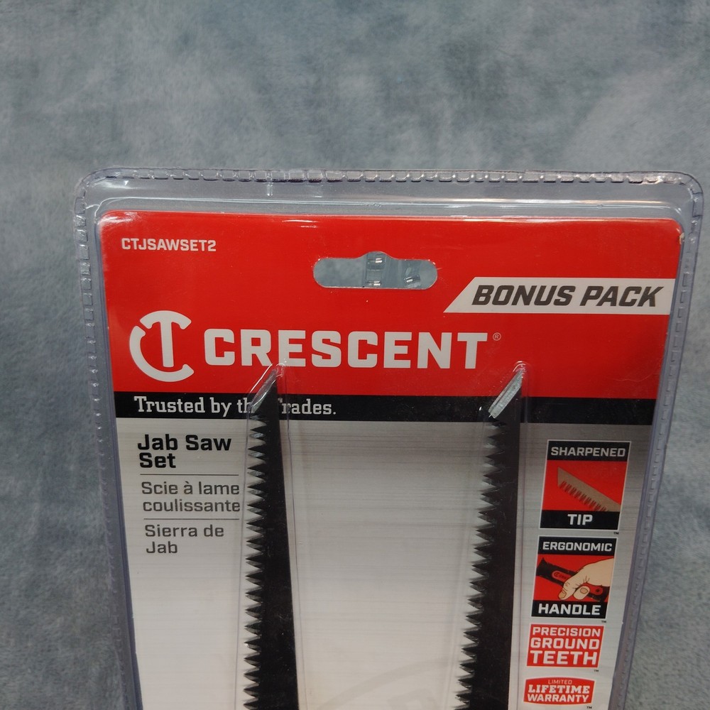 5 Pack Crescent 6” Drywall Jab Saw Set With Sharpened Tip - 5 Tools